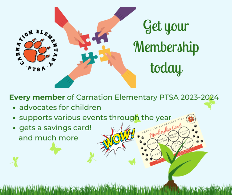 Membership - Carnation Elementary PTSA