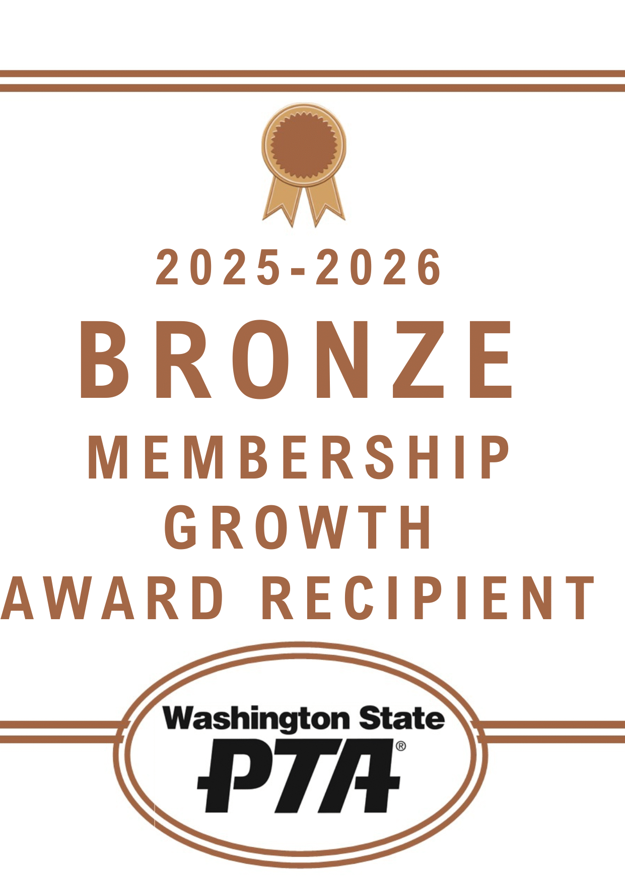 2025-2026 100% PTA MEMBERSHIP AWARD RECIPIENT-2